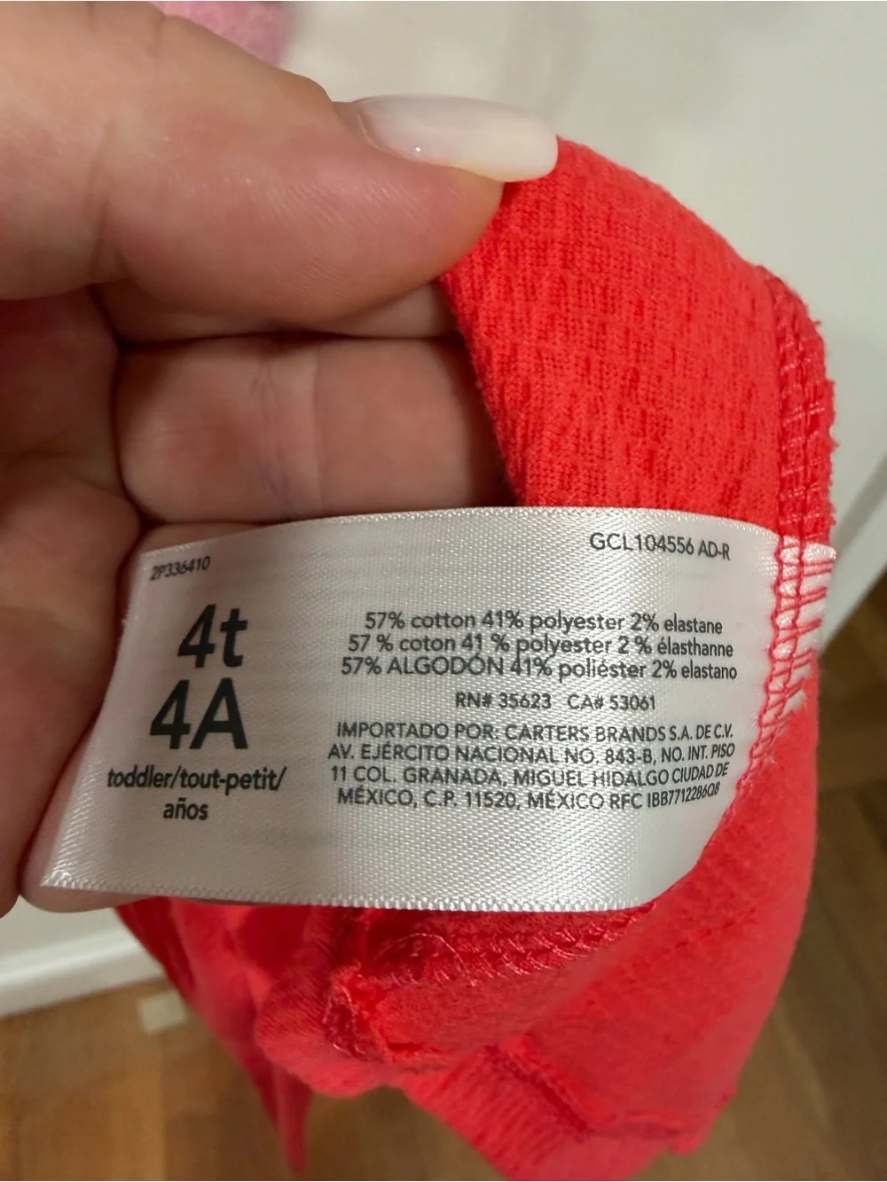 Carter's Bright Red Tiered Cotton Sundress